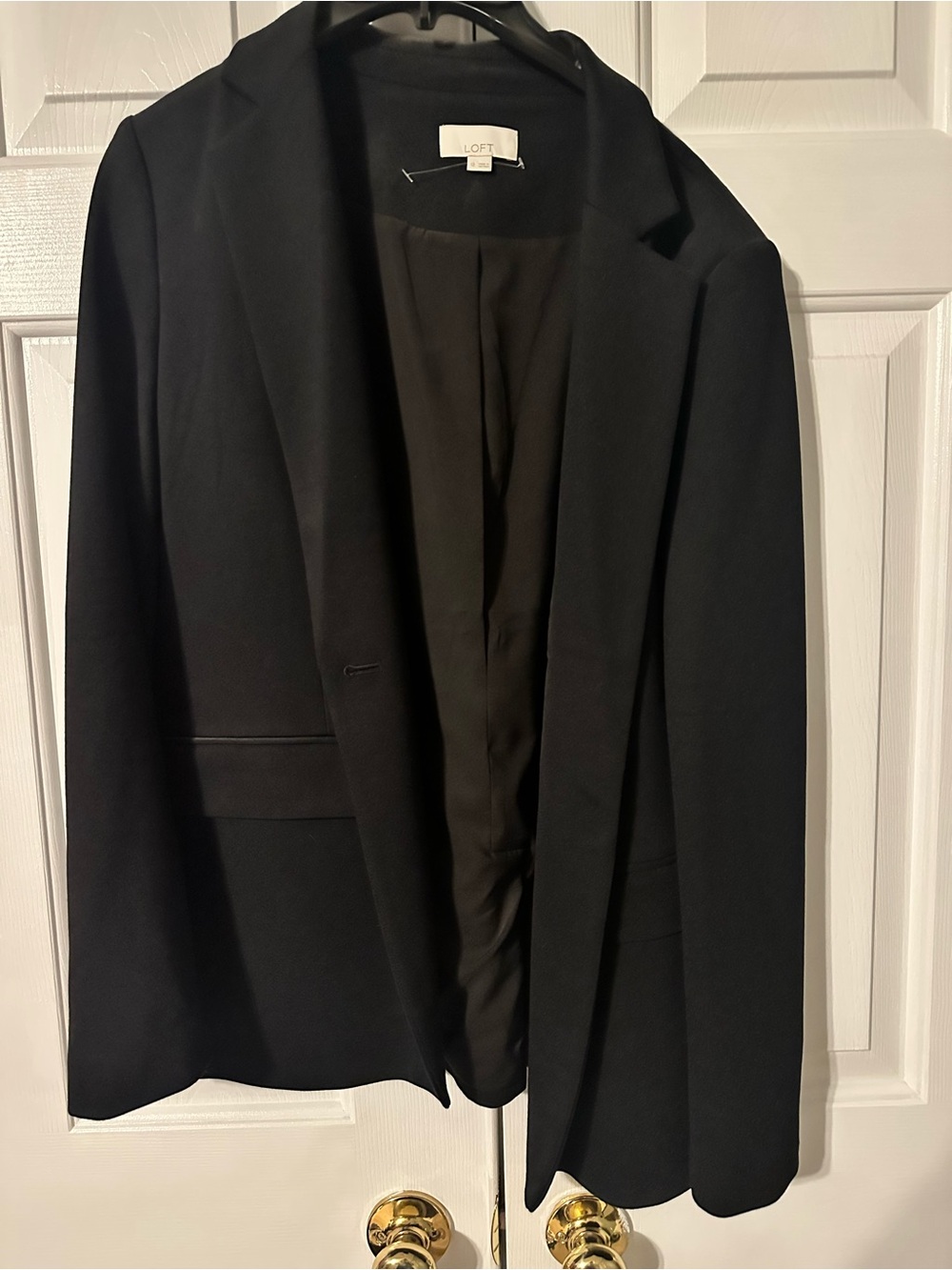 LOFT Black Women's Blazer with Notch Lapel